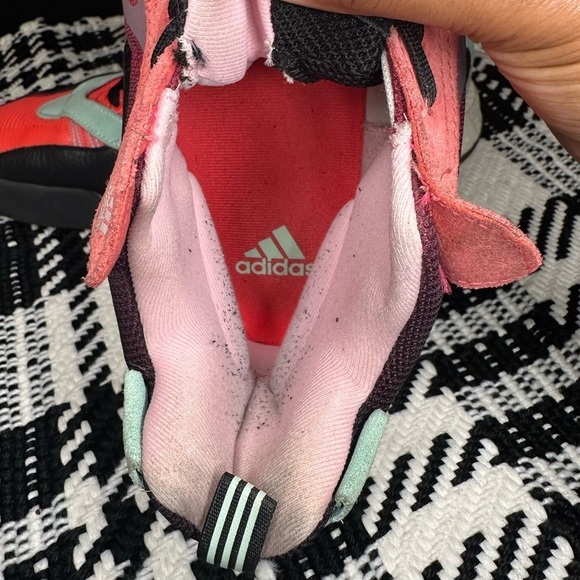 Rare Adidas ZONEBOOST Kaizam Multicolor Lace Up Basketball Shoes | Size 15 Men’s - Picture 4 of 9